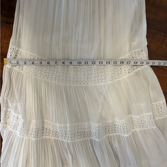 bcbgmaxazria White Boho Bohemian Fairy Tiered White Sundress Maxi Dress Size Xs - Picture 14 of 16